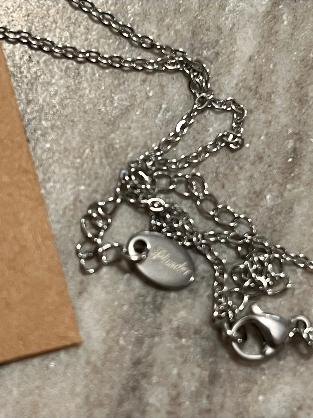 Classic Round Locket Necklace – Silver Tone Engraved Photo Pendant
